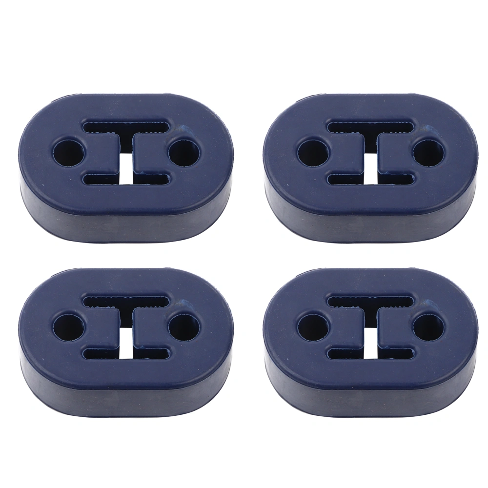 4PCS Universal Blue Silicon Muffler Exhaust Hanger Short Hangers 12mm1/2'