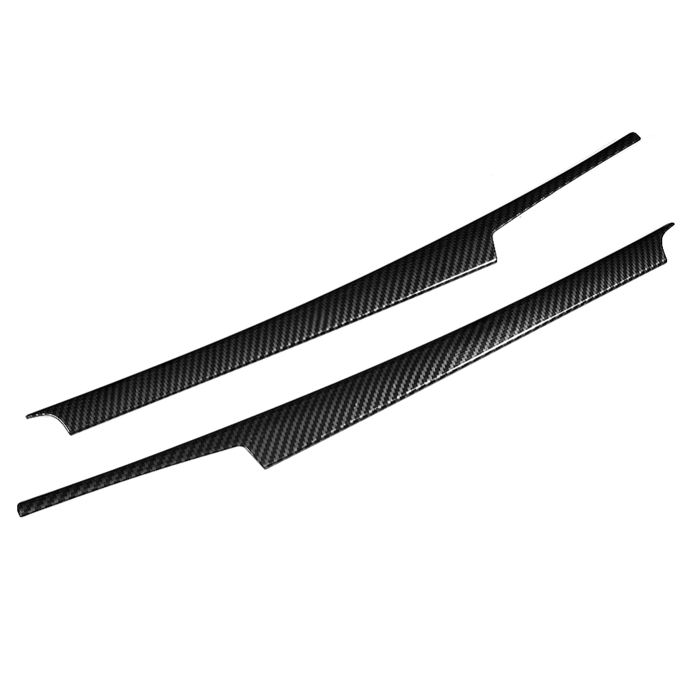 2Pcs Car Console Gear Shift Side Trim Cover Strip Fit for Mercedes Benz C class W204 08-13