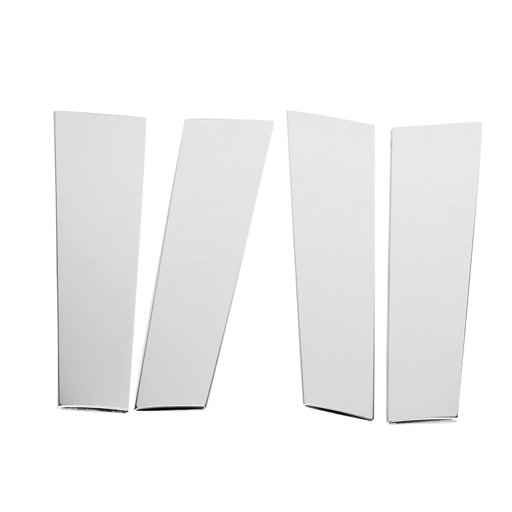 BuyWeek 4Pcs Aluminum Alloy Window Pillar Molding Strip Cover Trim Fit for Mercedes Benz S-Class 14-19