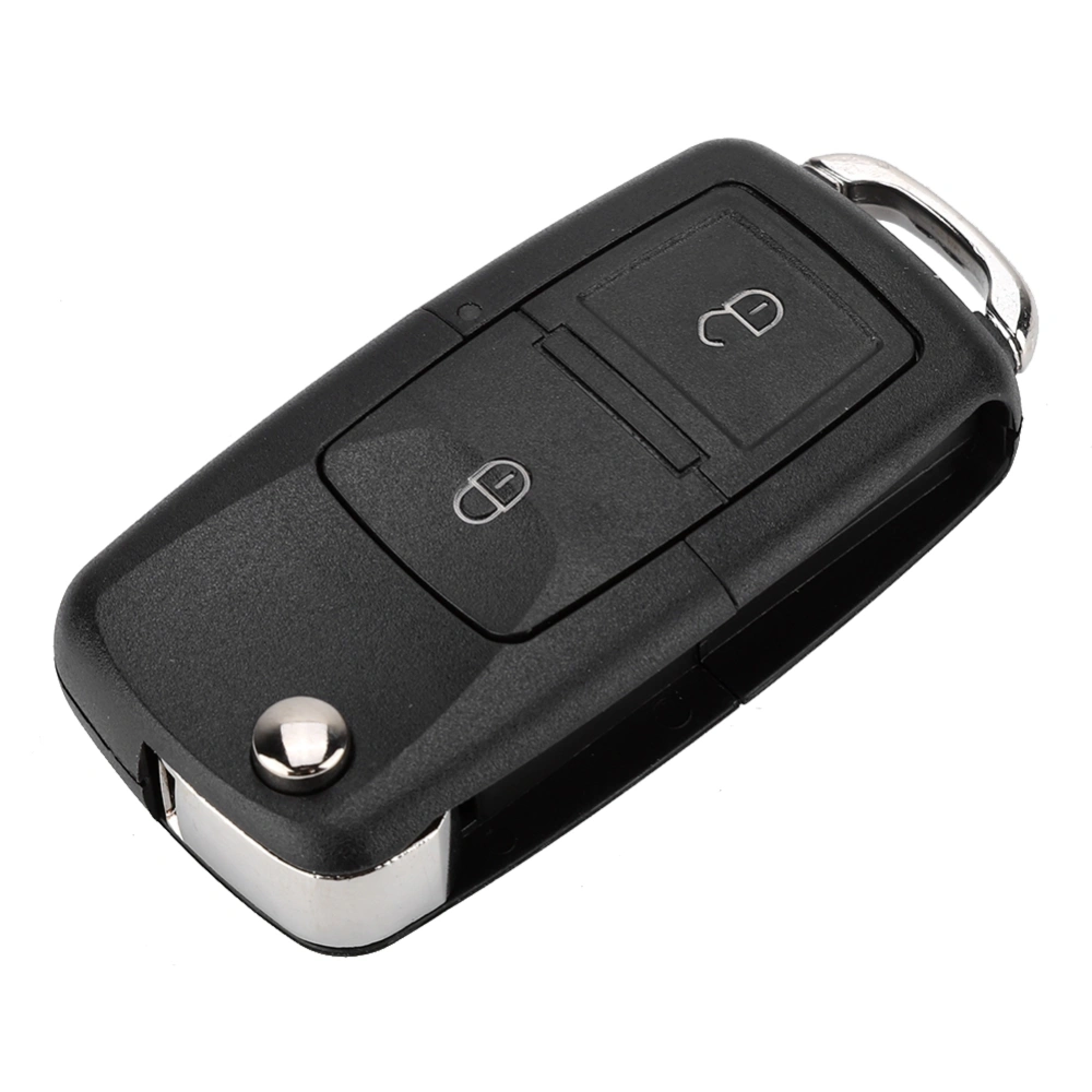 Flip 2 Button Remote Key Fob Case Shell Cover Fit For Bora Golf SEAT Toledo Skoda Alhambra