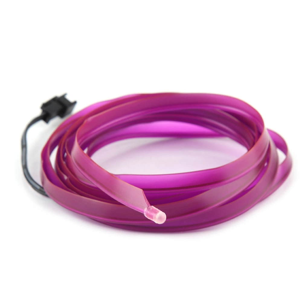 DC 12V Purple Light Glowing Wire Vehicle Cold Light Car Interior Decoration(4 meters)