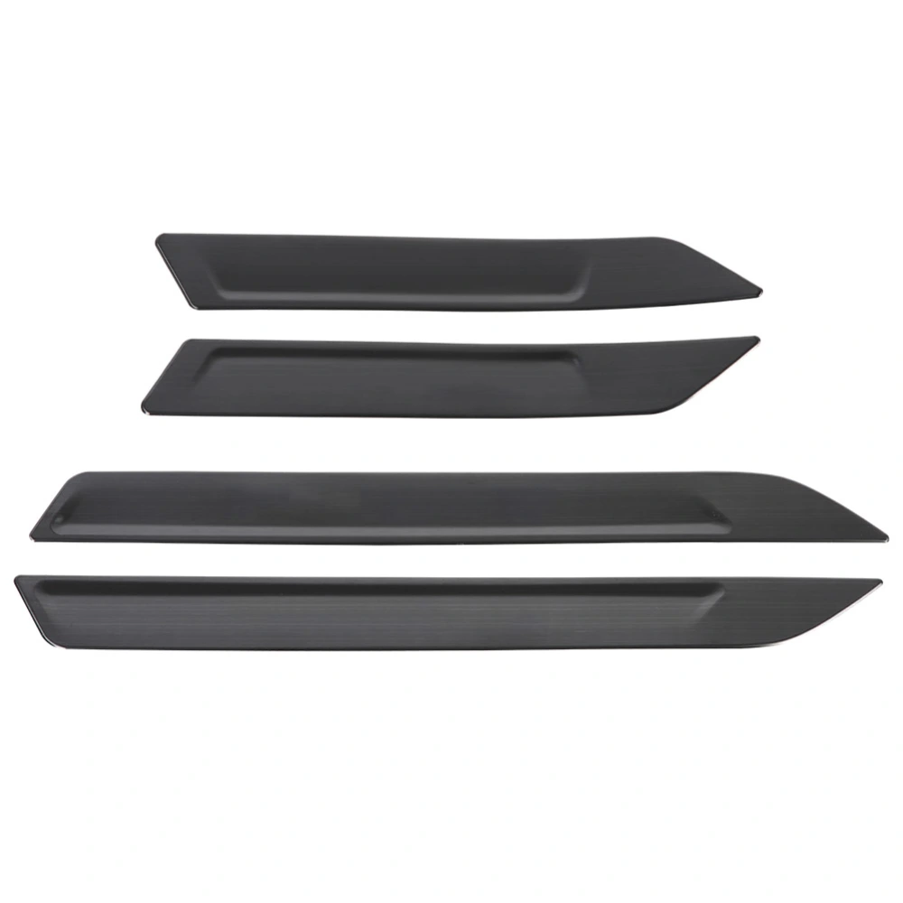 4pcs Black Titanium Built-in Welcome Pedal Door Sill Scuff for Maserati Levante 2017-2018