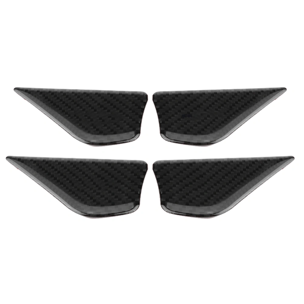 BuyWeek 4Pcs Carbon Fiber Interior Door Handle Bowl Trim for Mercedes C Class W205 GLC Germany Style