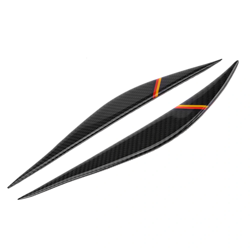 Carbon Fiber Headlight Headlamp Eyebrow Eyelids Cover Trim Sticker for F30/3 Series 303i/325i/316i 1315 TypeC