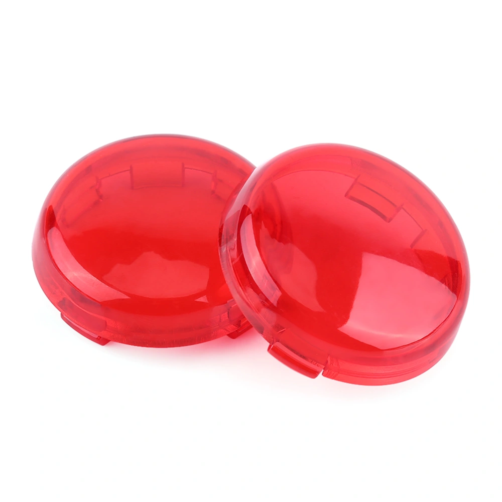 2 pcs Motorcycle Turn Signal Light Lens Cover For Dyna Softail Sportster 1986-15 Red