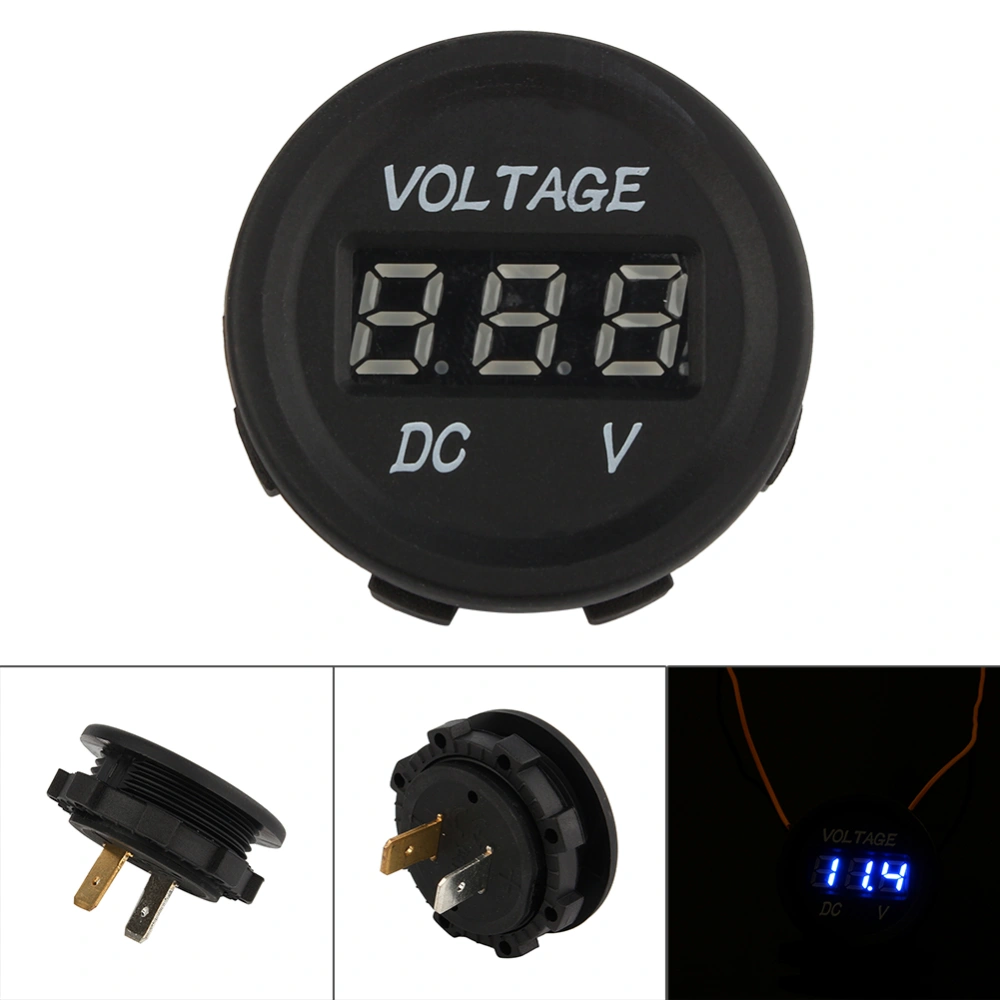 12V‑24V Car Motorcycle LED DC Digital Display Voltmeter Waterproof Meter ZY