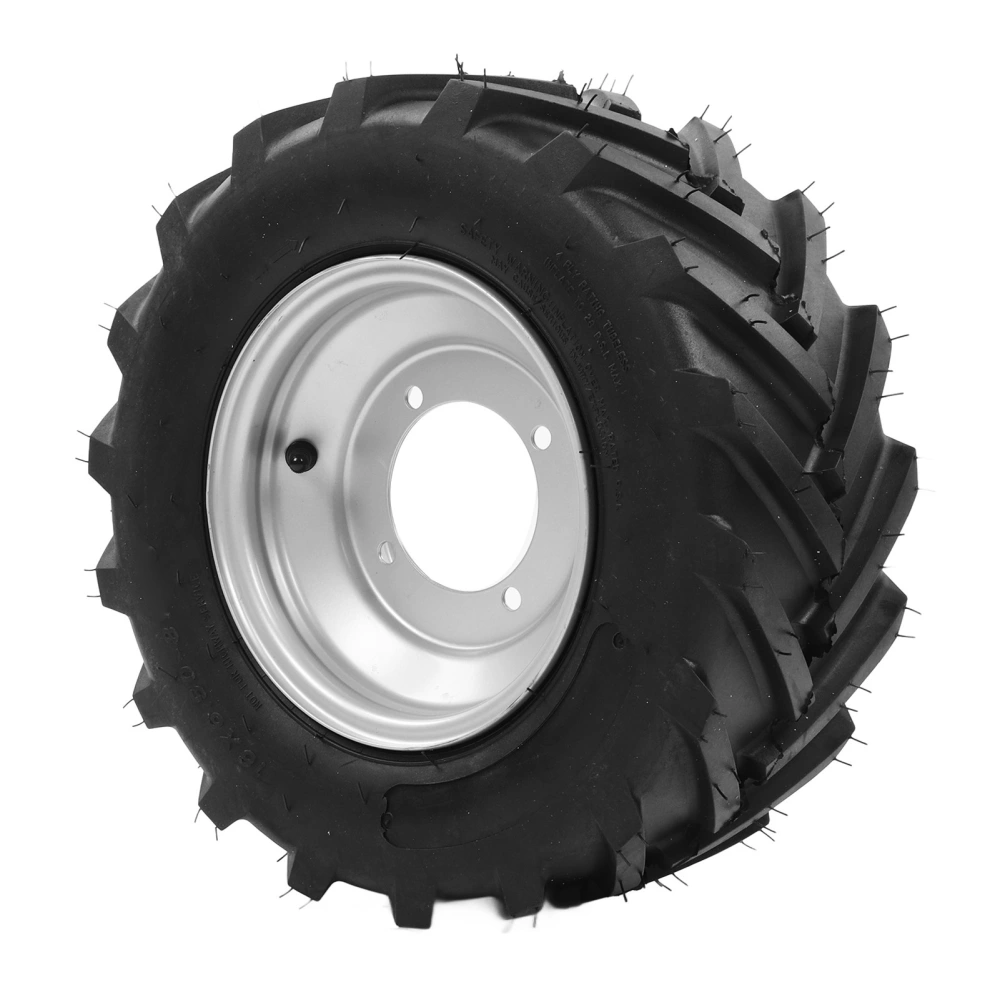 Tire with Hub 16 X 6.50‑8 Inches Integrated Installation Tire for ATV UTV Kart Farm Vehicle Lawn Mower