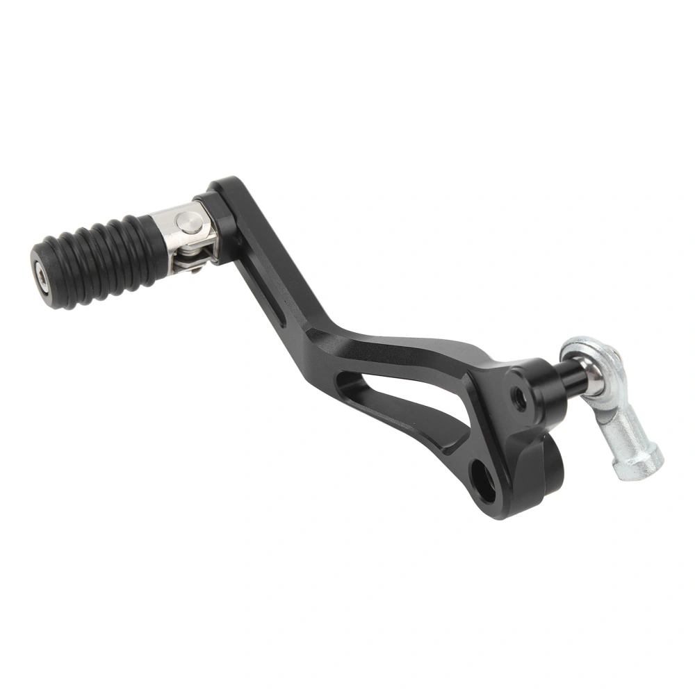 Gear Shifter Pedal Lever CNC Aluminum Adjustable Folding Toe Peg Shift Pedal for Ninja 400 Z400 Black