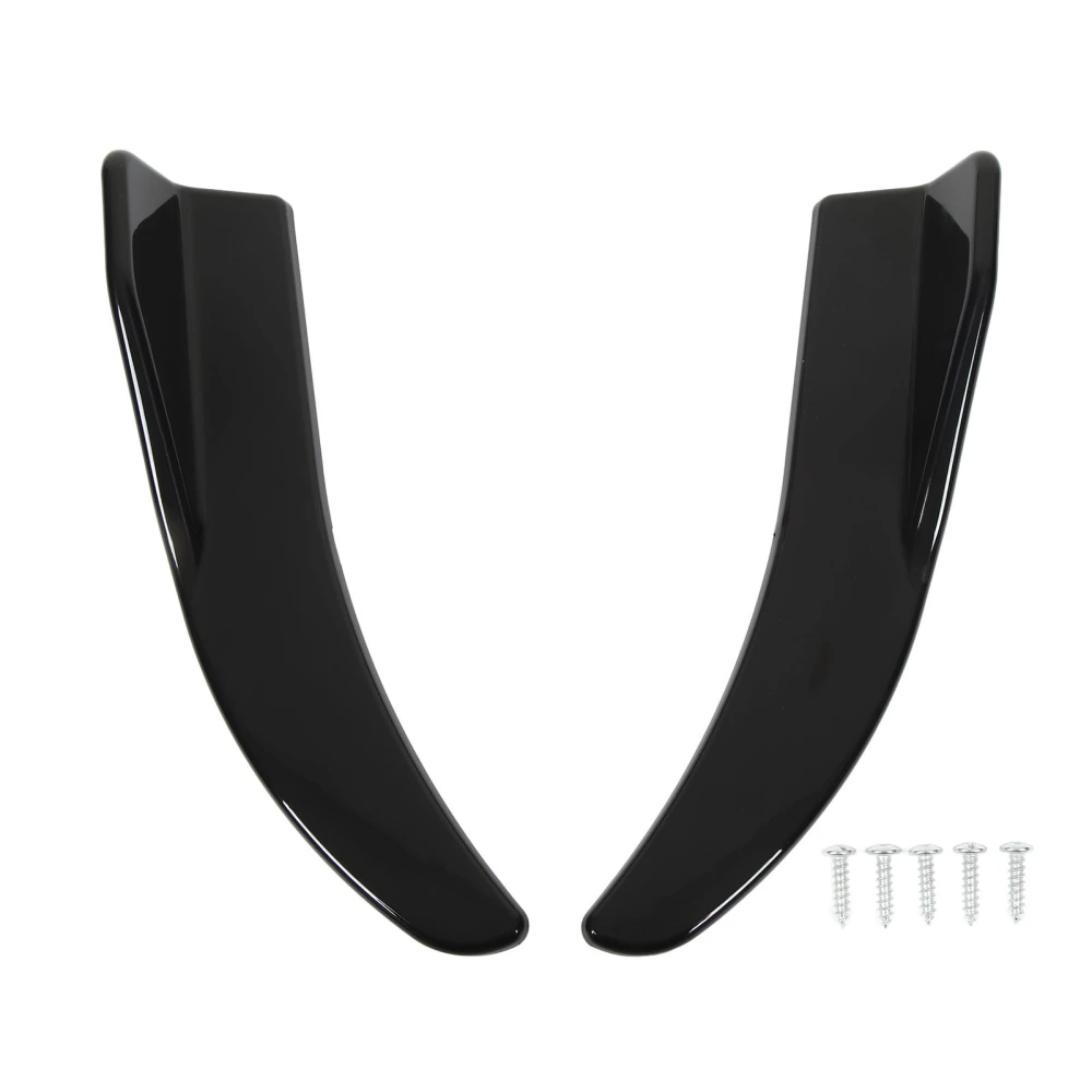 2Pcs Rear Trunk Spoiler 41.5cm Reduce Wind Resistance Trunk Wing Spoiler Universal for Automobiles Glossy Black