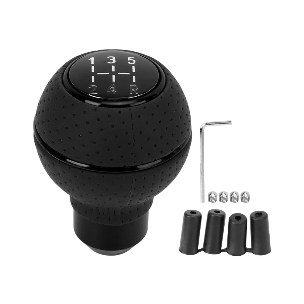 Shift Knob 5 Speed M8 M10 M11 M12 Universal Aluminum Car Auto Manual Transmission Gear Knob Shift Black