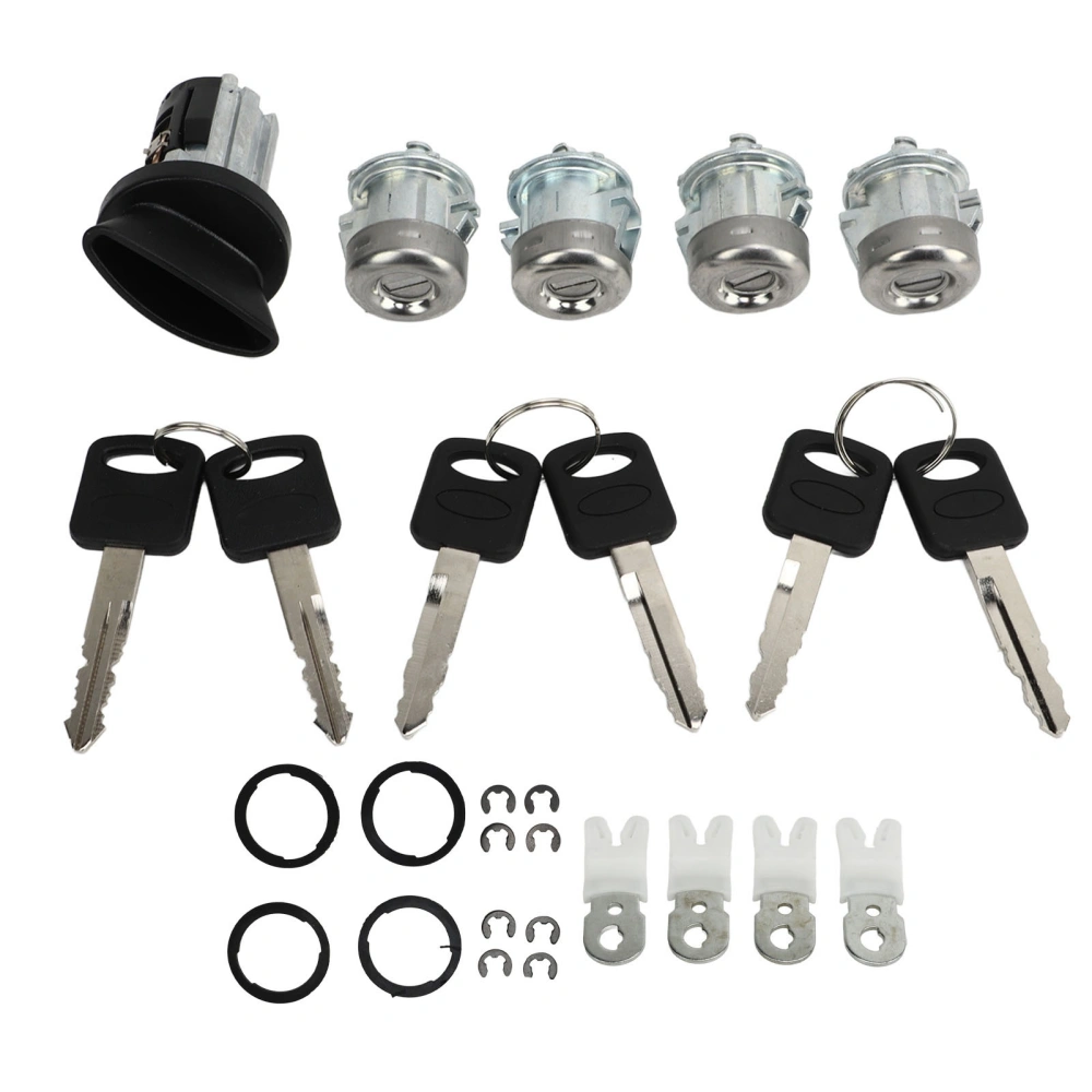 Car Door Lock Cylinder Key Set 1L3Z 11582 A Ignition Switch Lock Key Kit Replacement For Ford Excursion 2000 to 2005