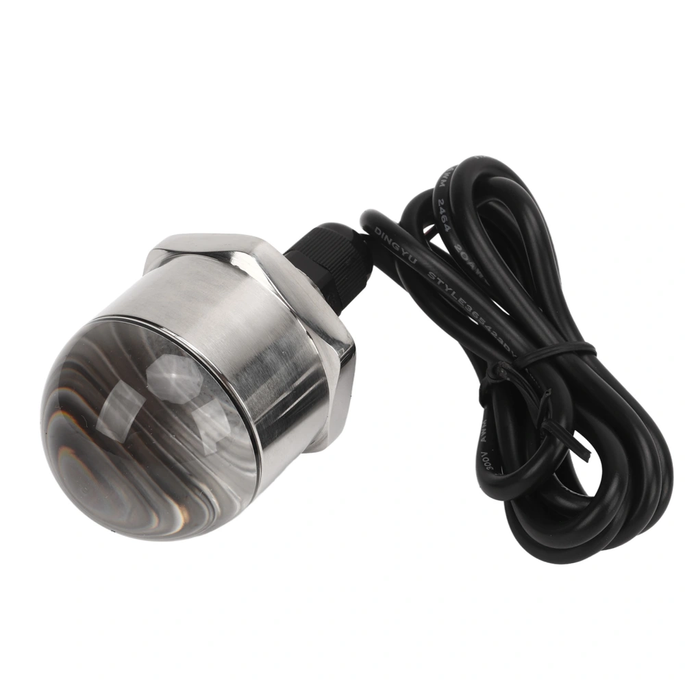 9 LED Boat Plug Light M12 12V Marine Bright Underwater Fishing Night Lights for Yacht Ship Red