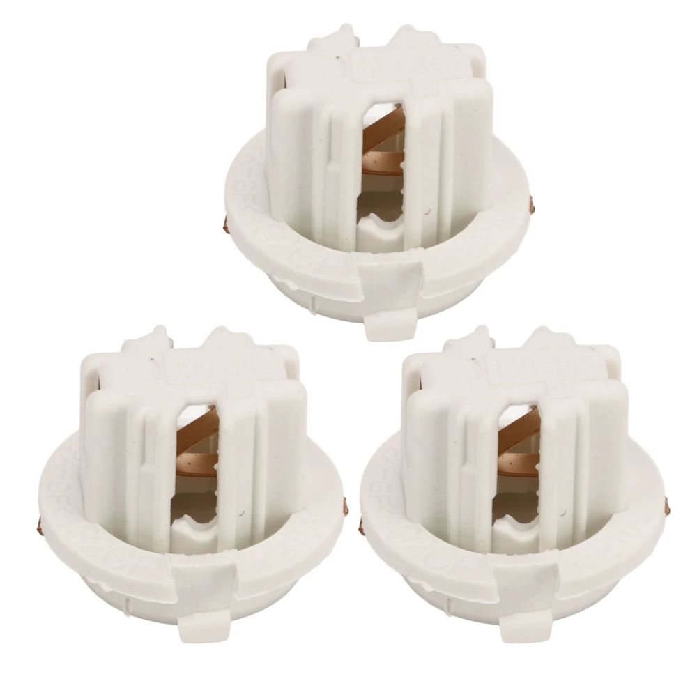 3PCS Tail Light Brake Lamp Holders White Compact Structure Fit For 7 Series E23 E32 E38 E65 E66 E67 F01 F02 F03 F04