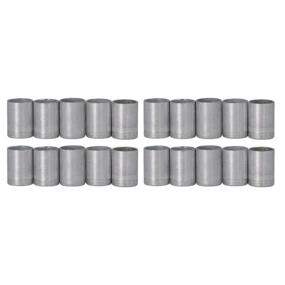 20 Pcs Air Conditioning Joint Cover Aluminum AC Hose Tube Connector Cover Pipe Fitting Cap 1/2in