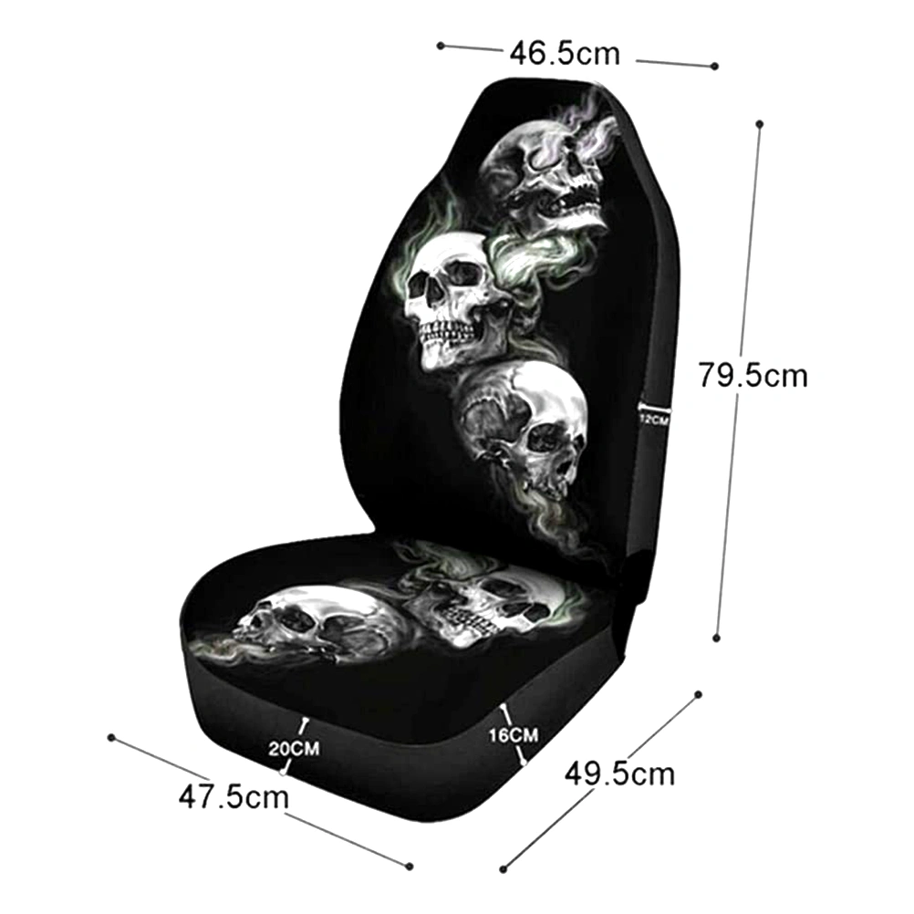 Car Seat Covers Waterproof Halloween Skeleton Breathable Car Seat Cover Protector Compatible for Car Truck SUV Van