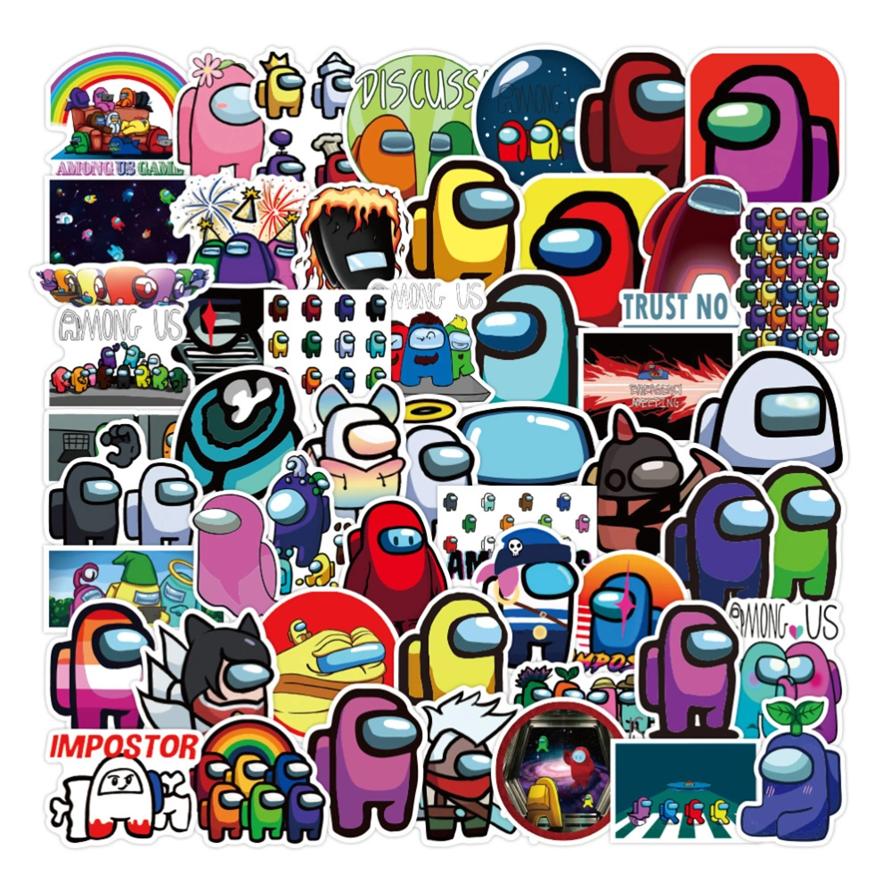 100pcs Game Stickers Cute Skateboard Fridge Guitar Laptop Motorcycle Travel Luggage Cartoon Stickers