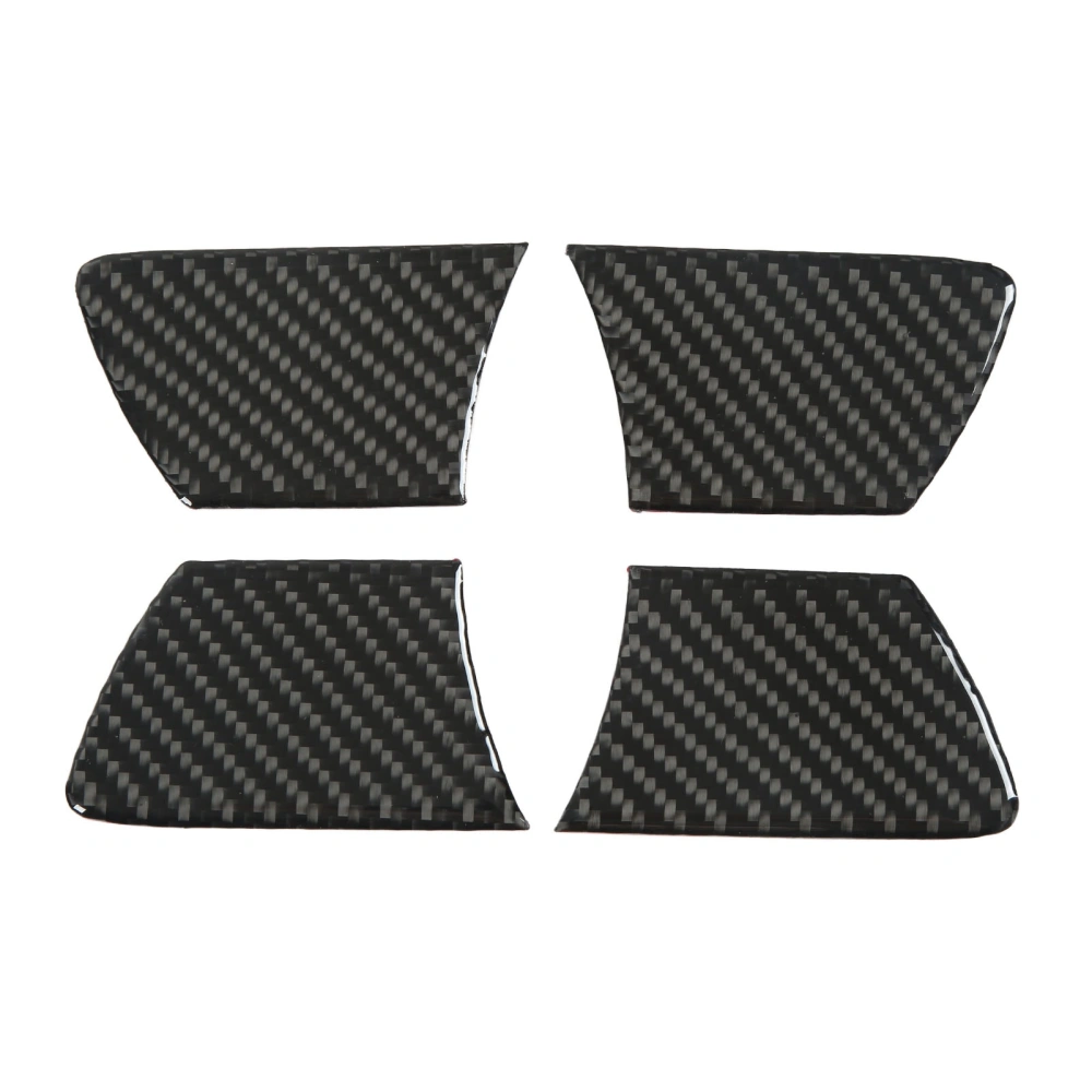 4pcs Interior Door Bowl Cover Real Carbon Fiber Stylish Replacement for Hilux 2015‑2021