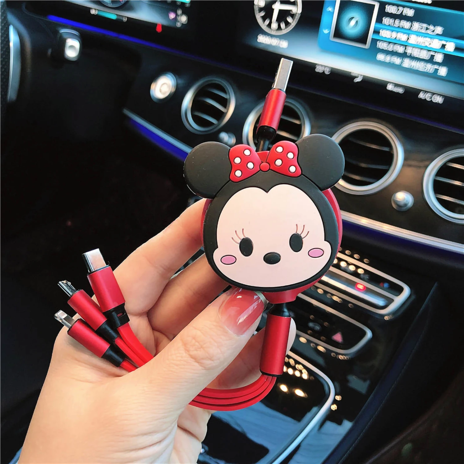 3 in 1 Charger Date Cable Type C for IOS for Android Adapter Retractable Fast Charging Multifunction Portable Type 1