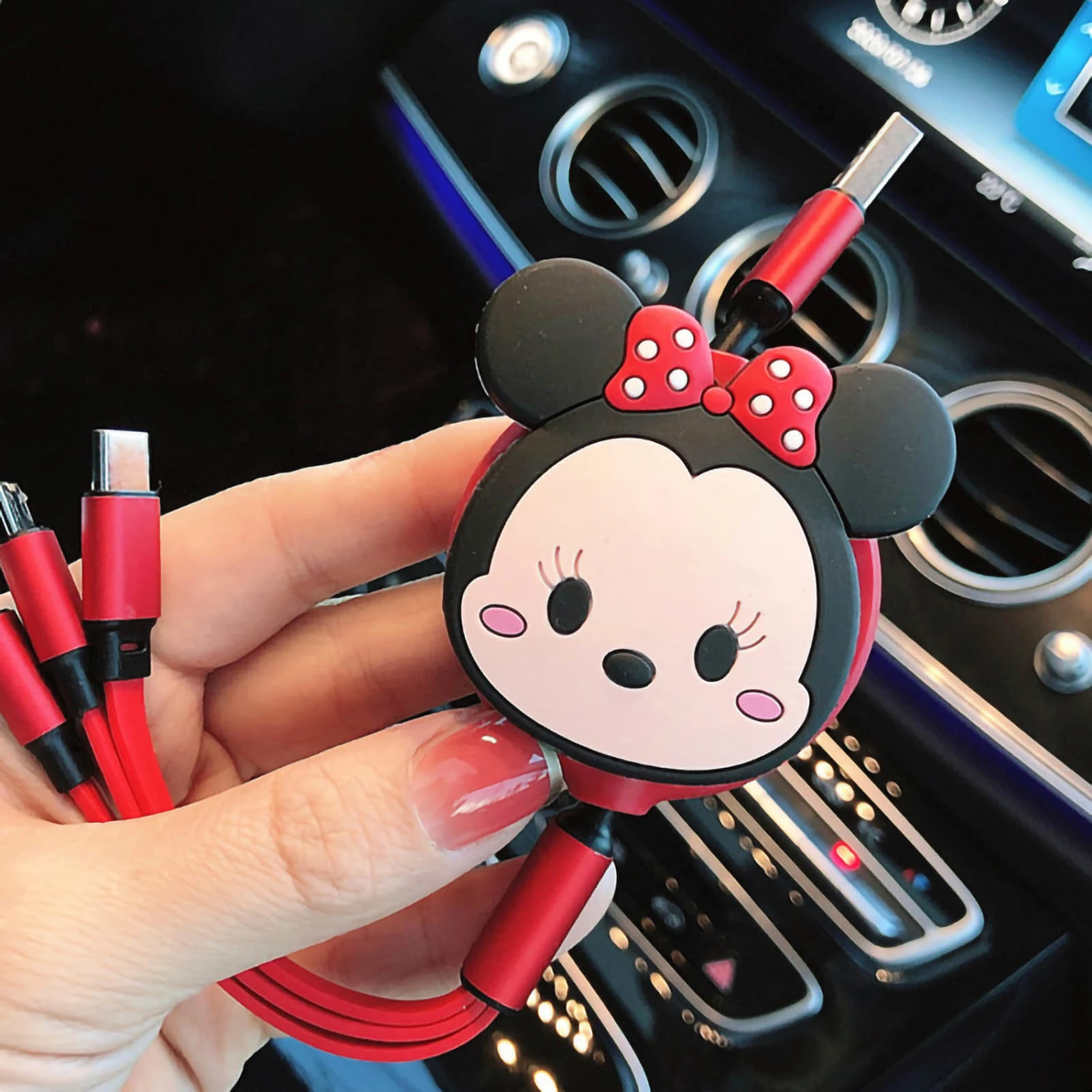 3 in 1 Charger Date Cable Type C for IOS for Android Adapter Retractable Fast Charging Multifunction Portable Type 1