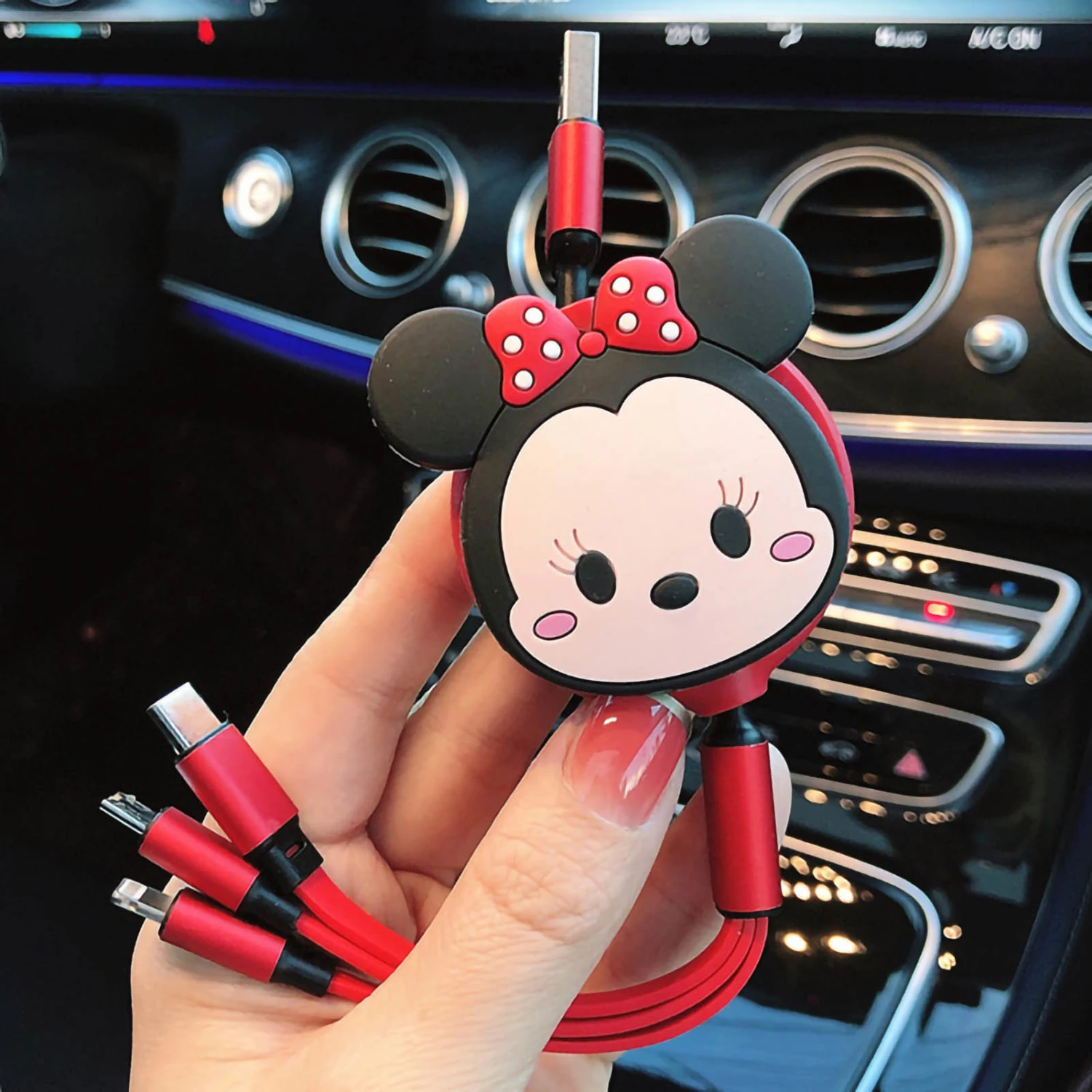 3 in 1 Charger Date Cable Type C for IOS for Android Adapter Retractable Fast Charging Multifunction Portable Type 1