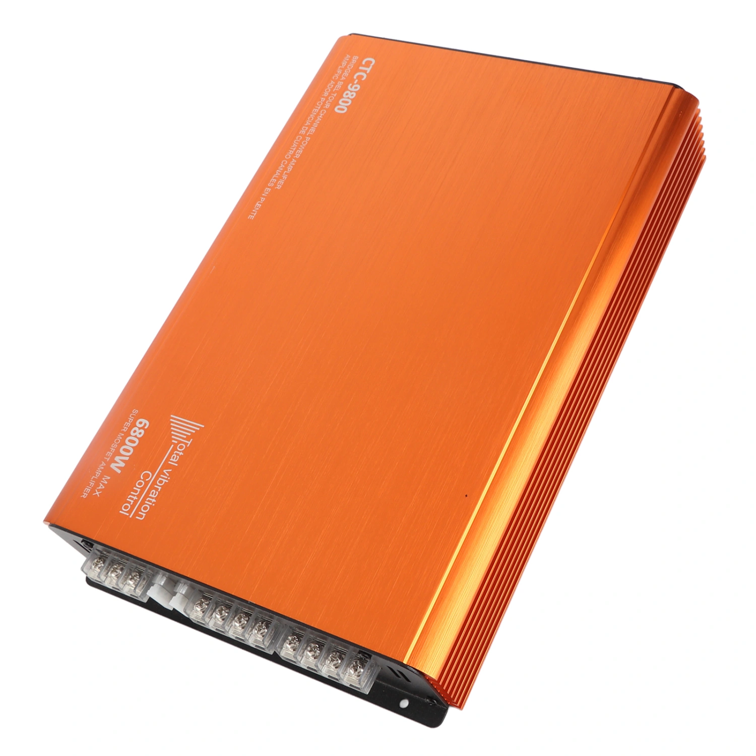 Car DSP Amplifier 6800W High Power 4 Channel Bridgeable Metal Universal Audio System