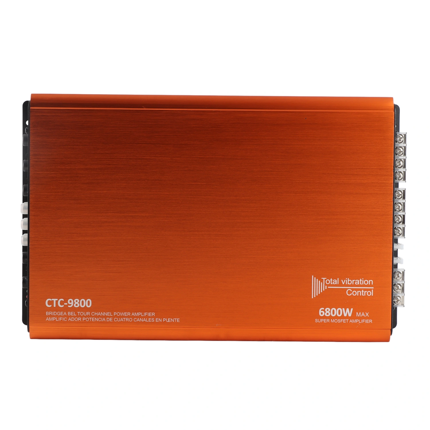 Car DSP Amplifier 6800W High Power 4 Channel Bridgeable Metal Universal Audio System