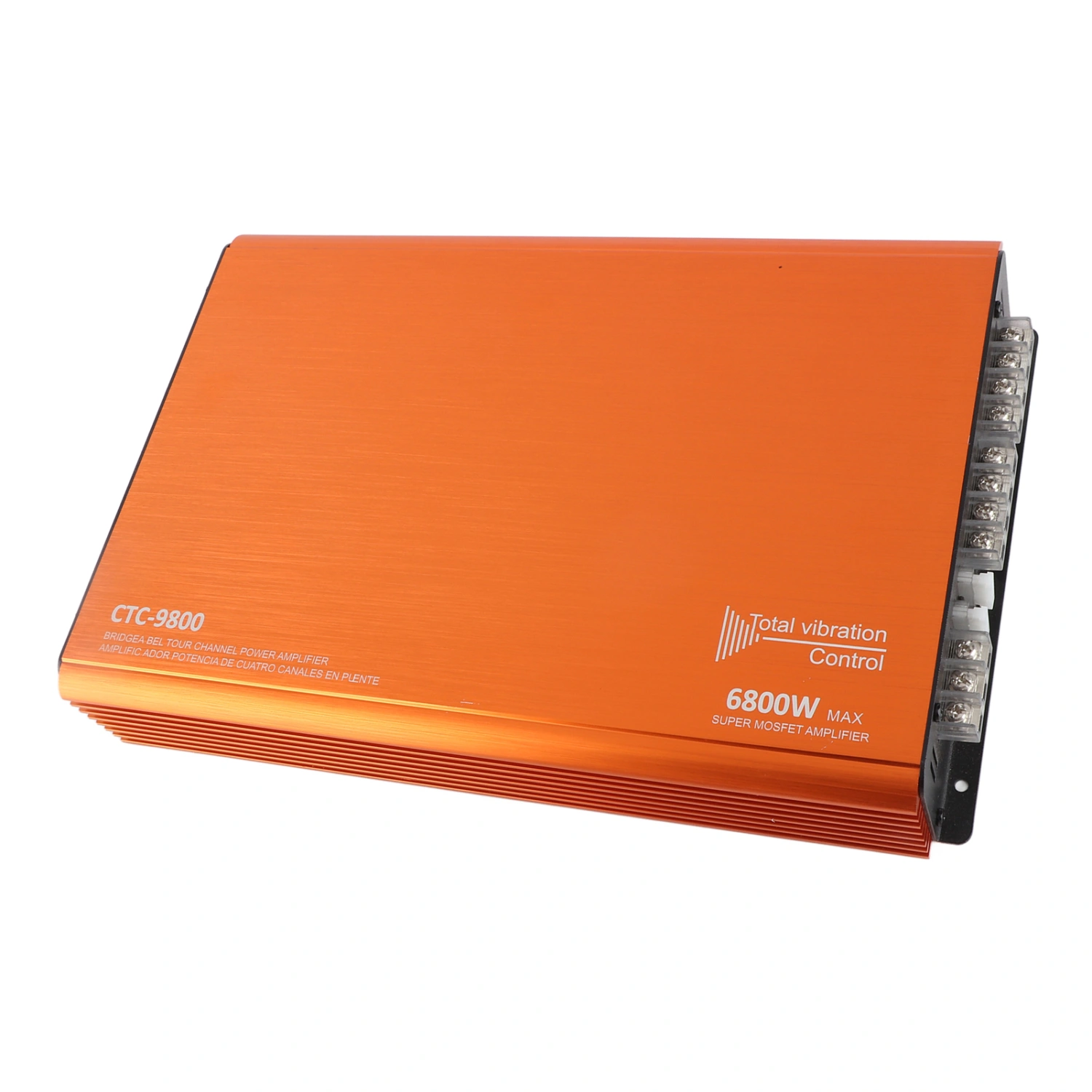 Car DSP Amplifier 6800W High Power 4 Channel Bridgeable Metal Universal Audio System