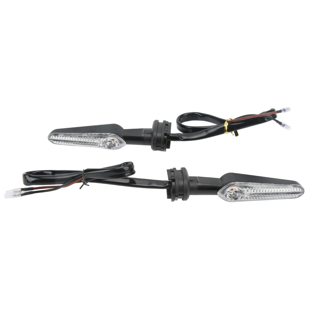 2 Pcs 12V Motorcycle Turn Signal Lights Amber LED Indicator Lamp for YZF R15 R25 R3 R6S R1 R7 R9