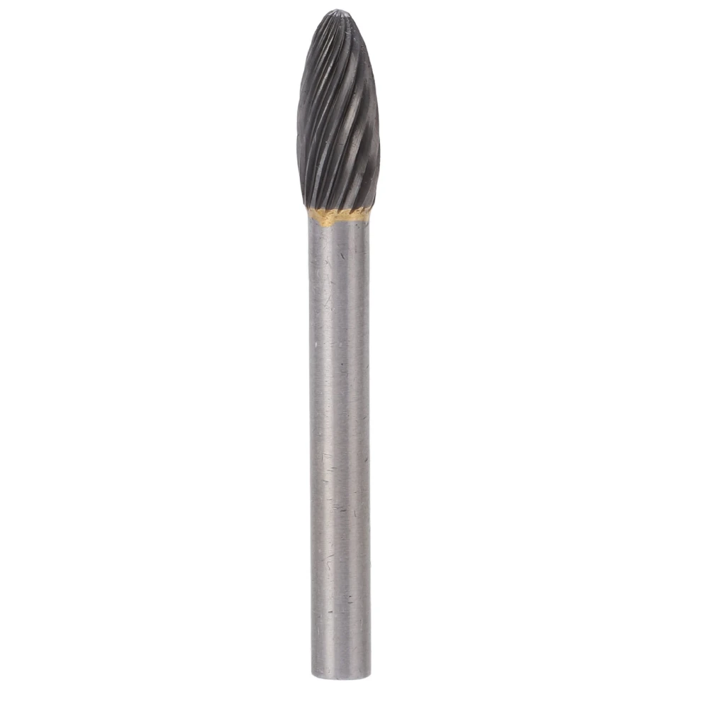 BuyWeek Carbide Rotary File Single Cut Die Grinder Burr Drill Bits Tool for Aviation Automotive Ship Surface Polishing