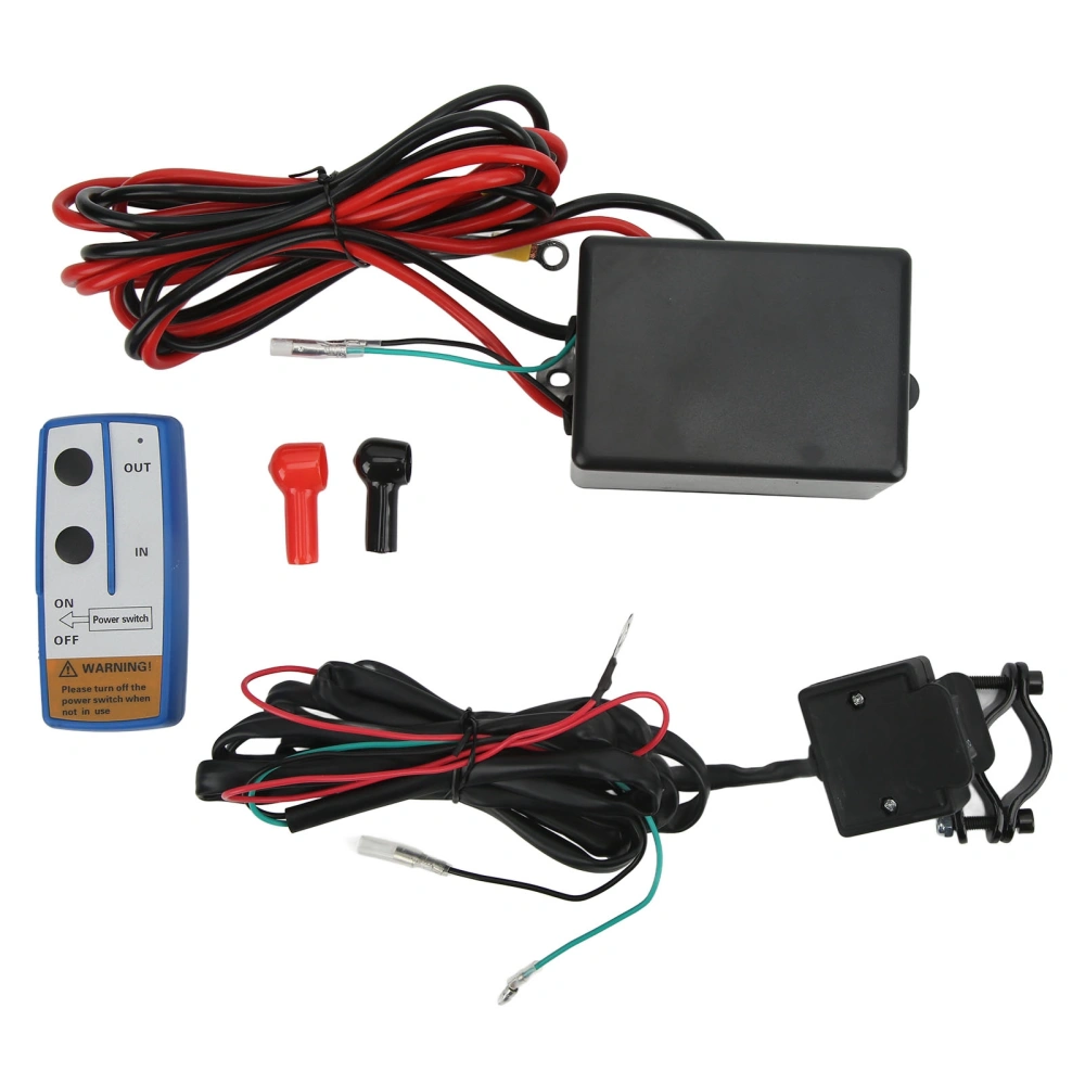 Electric Winch Remote Control Kit 12V High Temperature Resistance Universal for 2000 to 4000LB Winches