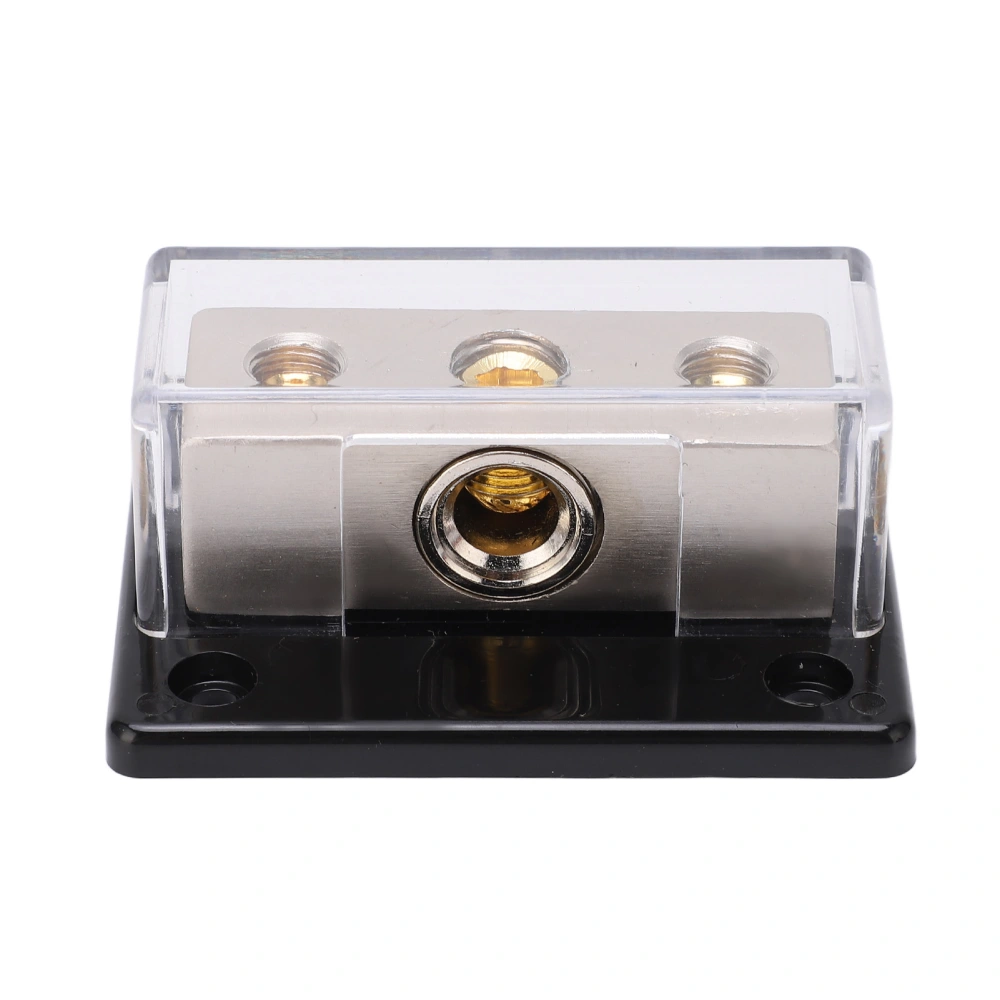 BuyWeek 2 Way Power Distribution Block 0GA In 4GA Out Distribution Connecting Block Universal for Car Audio