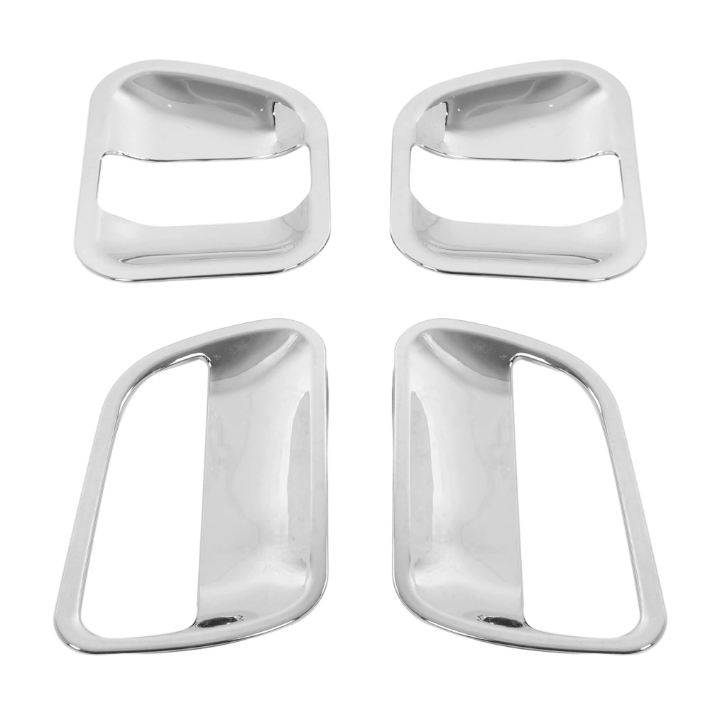 4pcs Exterior Door Handle Bowl Cover Kit ABS Chrome Replacement for HIACE 2005‑2015