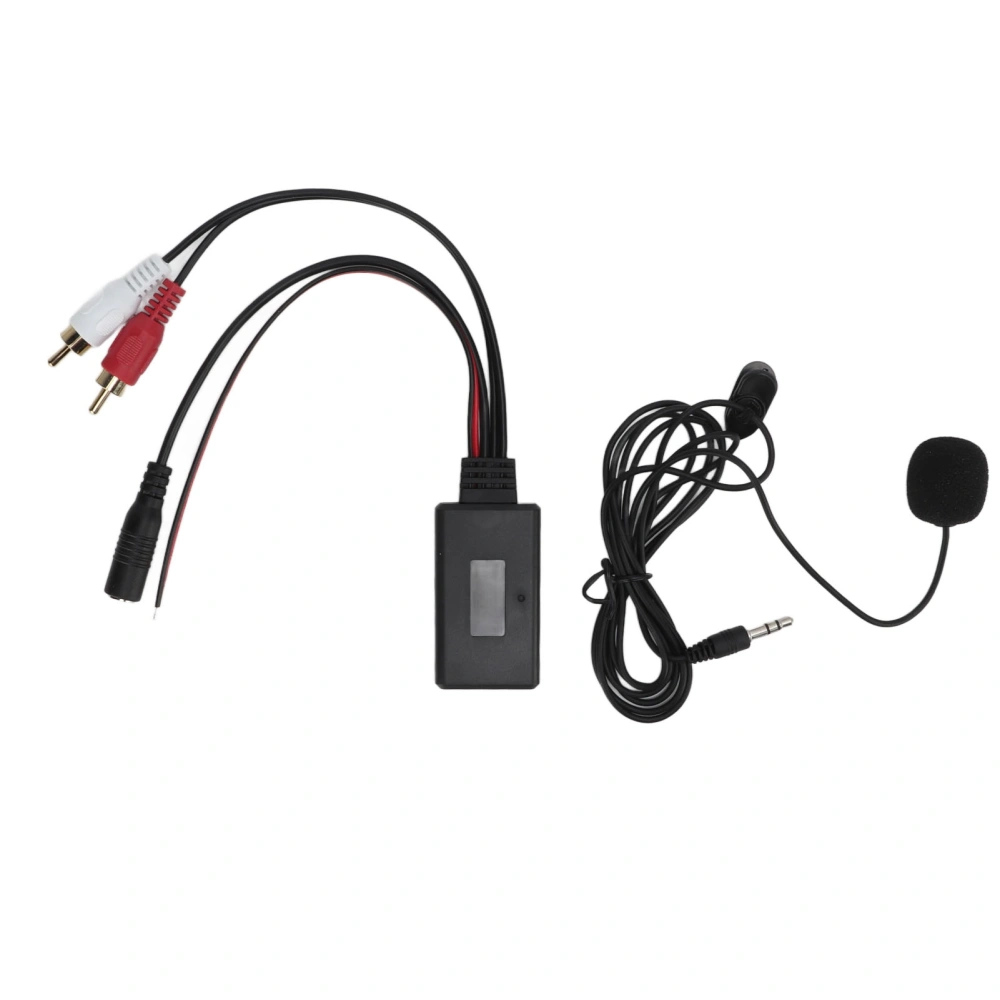 Car Bluetooth AUX Wireless Adapter with 2 RCA Audio Input Hands Free Microphone for Kenwood