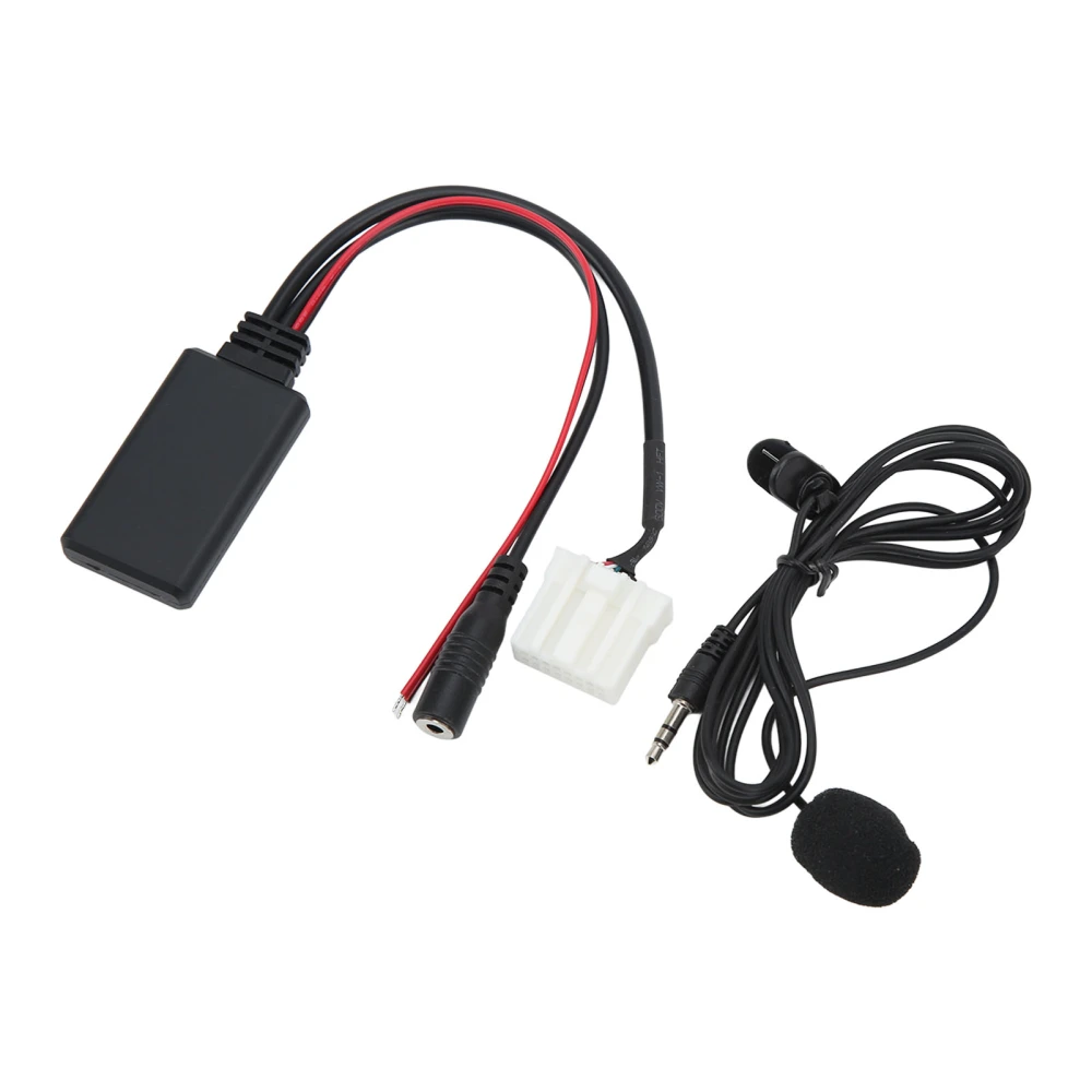 150cm Car Bluetooth5.0 Wireless Module AUX IN Adapter Handsfree Mic Replacement for Mazda 2 3 5 6