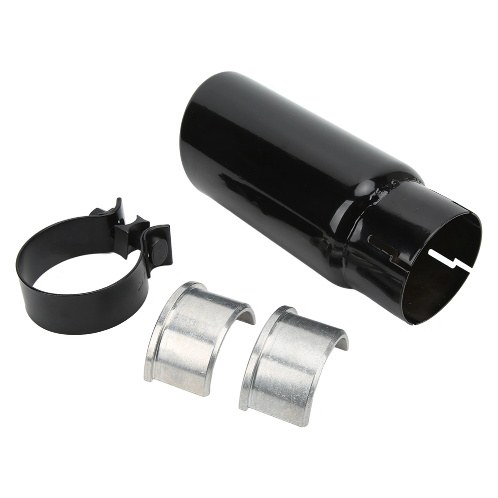 Metal Exhaust Muffler Tip with Clamp Expandable Inlet PT932‑35180‑02 Replacement for Tacoma 2005‑2020 Black