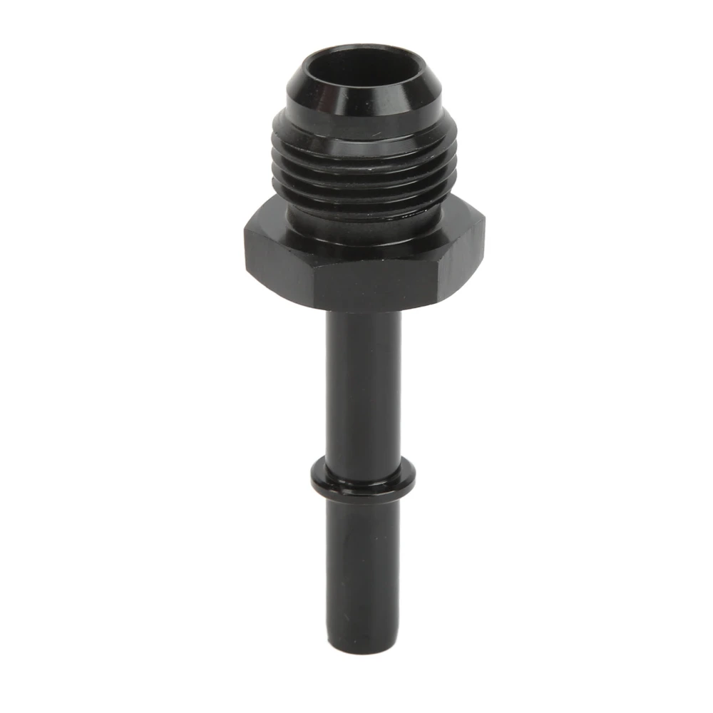 Quick Disconnect EFI Fitting Adapter Push On Aluminum Alloy Black Anodized Finish for Fuel Filter Rail Feed Port AN6-5/16in