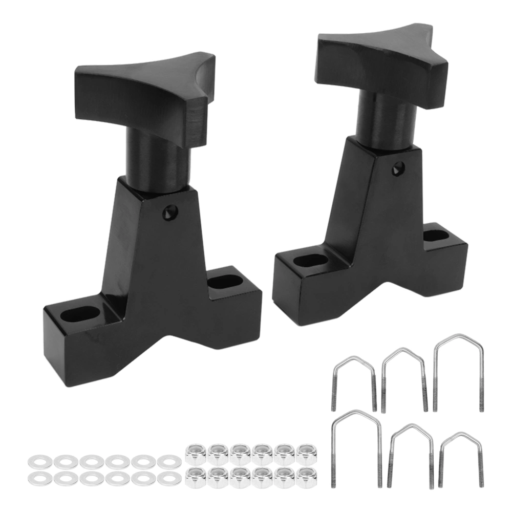 Lift Jack Tube Mount Alloy Steel Black Mounting System for 1in to 2.5in Square Round Tubes