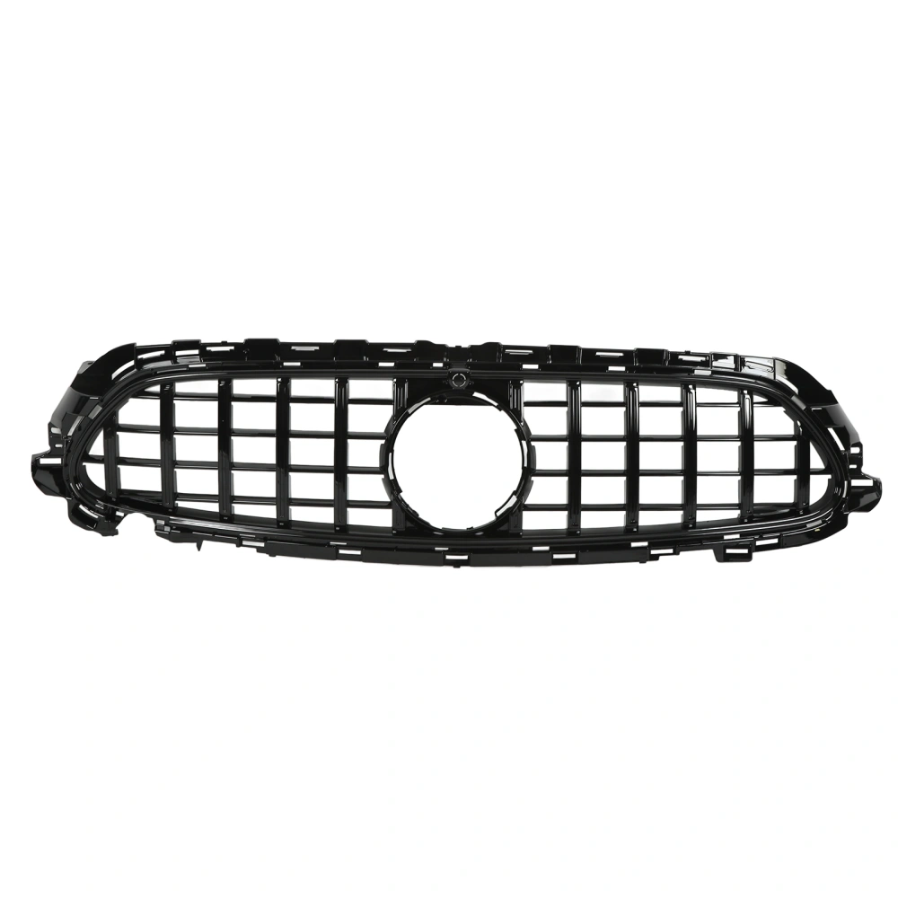 BuyWeek For Panamericana GT Style Grille With Camera Holes Replacement for Mercedes Benz EClass W213 C238 S213 Facelift 2021+(Gloss Black )