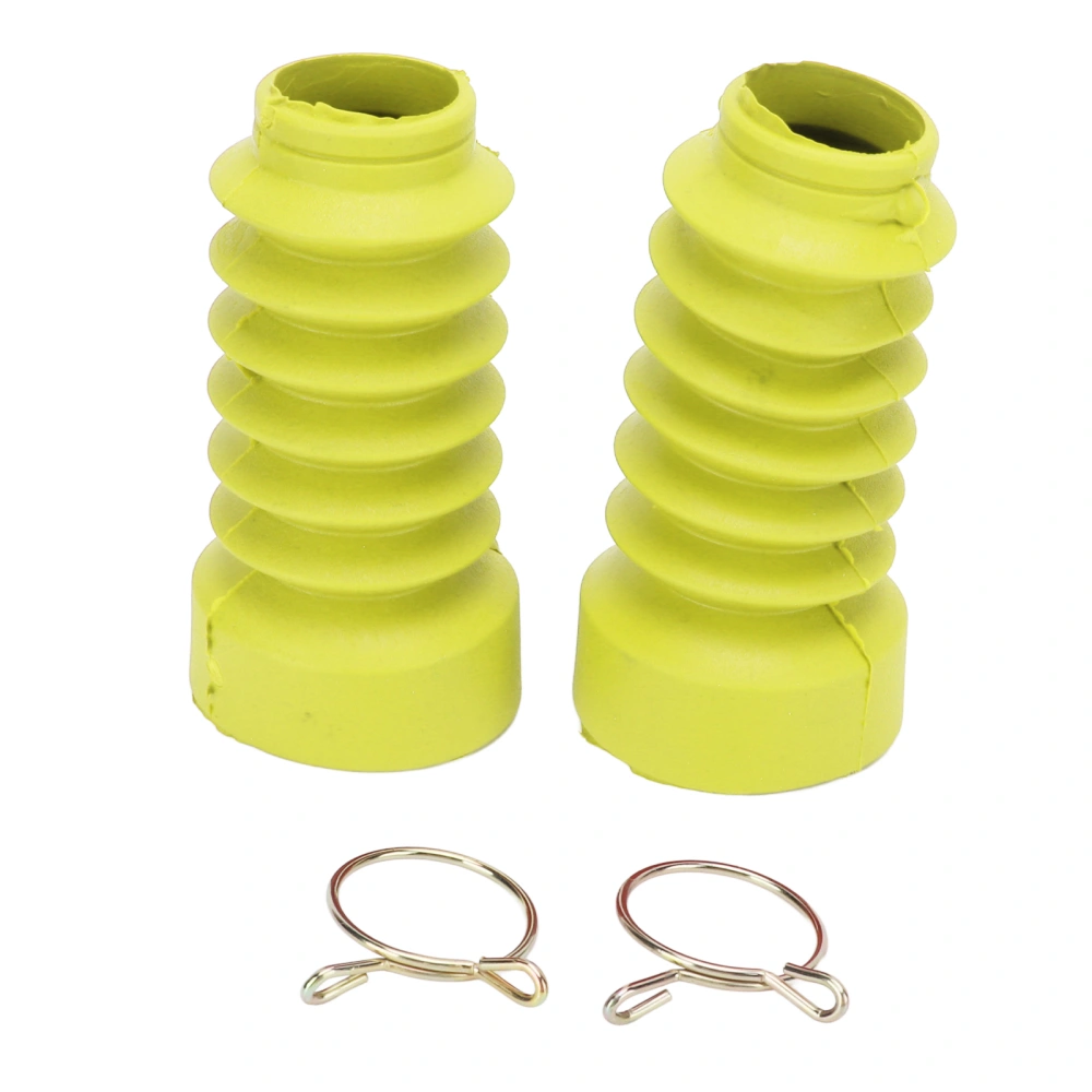 2PCS Motorcycle Front Shock Absorber Dust Cover Rubber Replacement for DIO 18/27/28/34/35Yellow