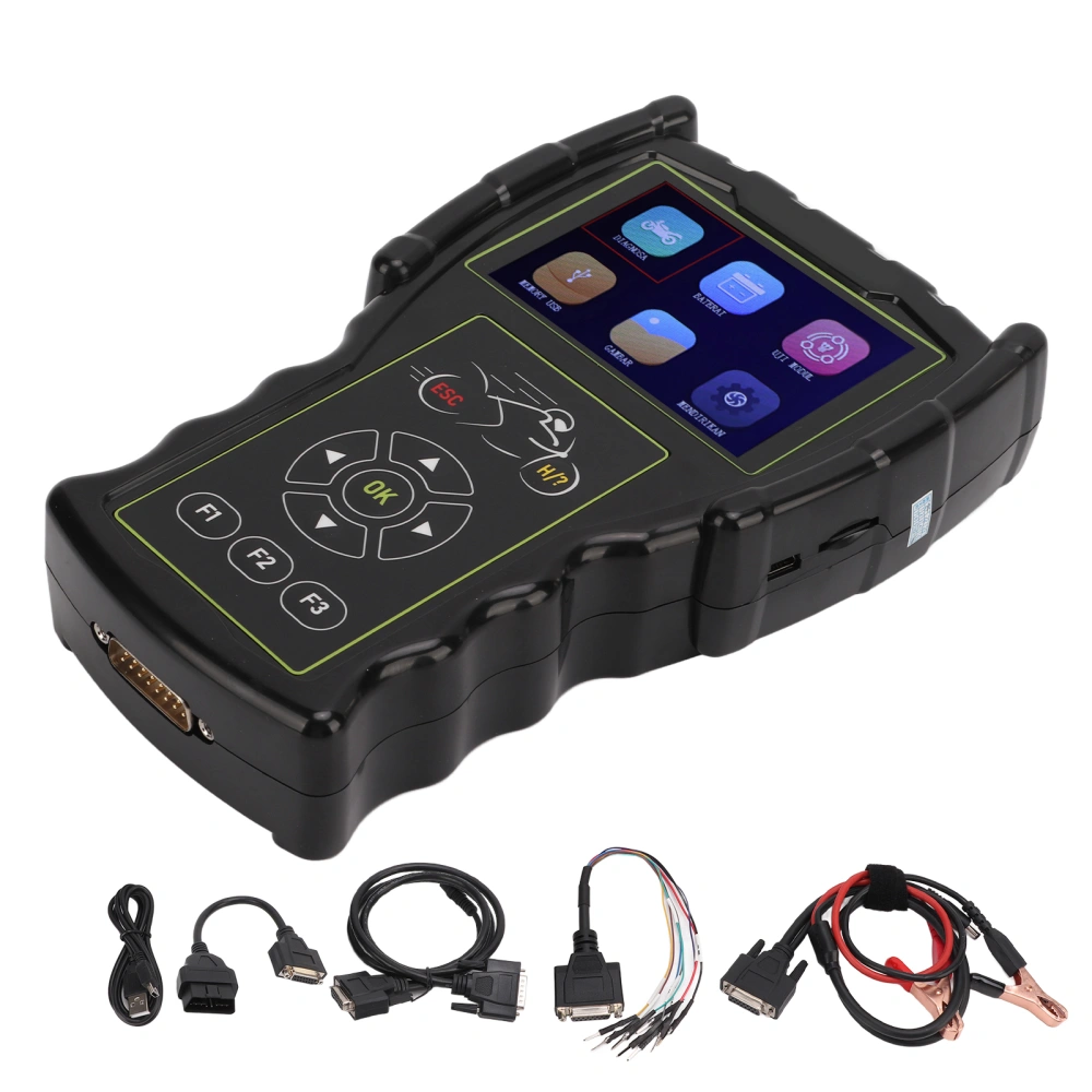 3.5in Motorcycle Diagnostic Scanner Fault Code Reader EFI Motor Battery Detection for Electronic Fuel Injection System