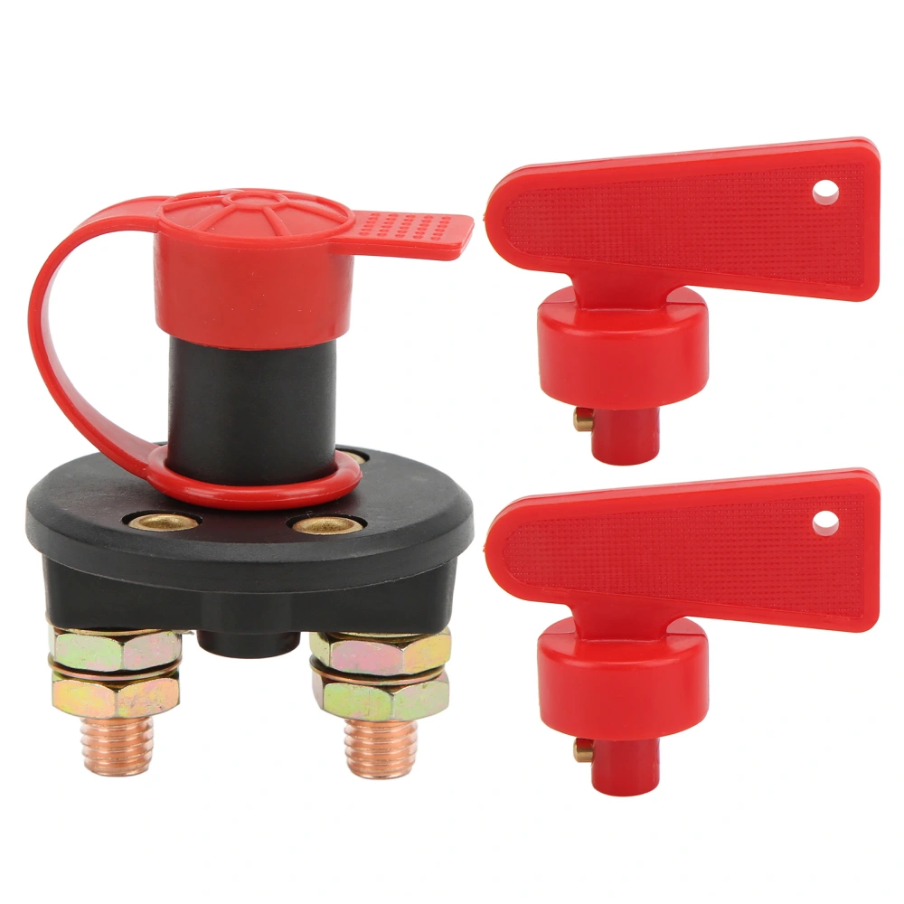 BuyWeek Car Battery Disconnect Switch Cut Off Power Kill Isolator Set Kit for Vehicle Boat DC 12V‑24V