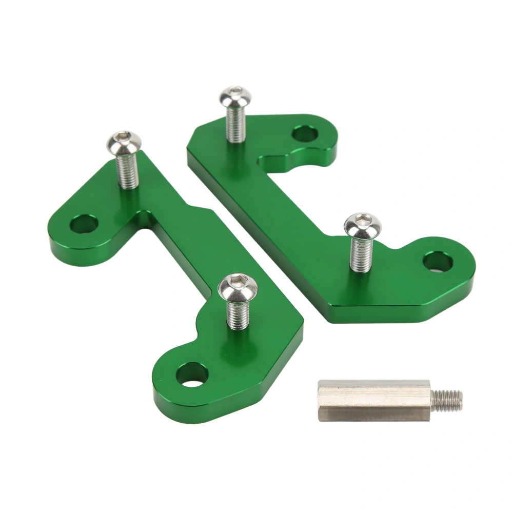 BuyWeek Aluminium Alloy Foot Pegs Back Raise Bracket Motorcycle Modified Accessories Replacement for NIJIA 400 2018‑2021Green