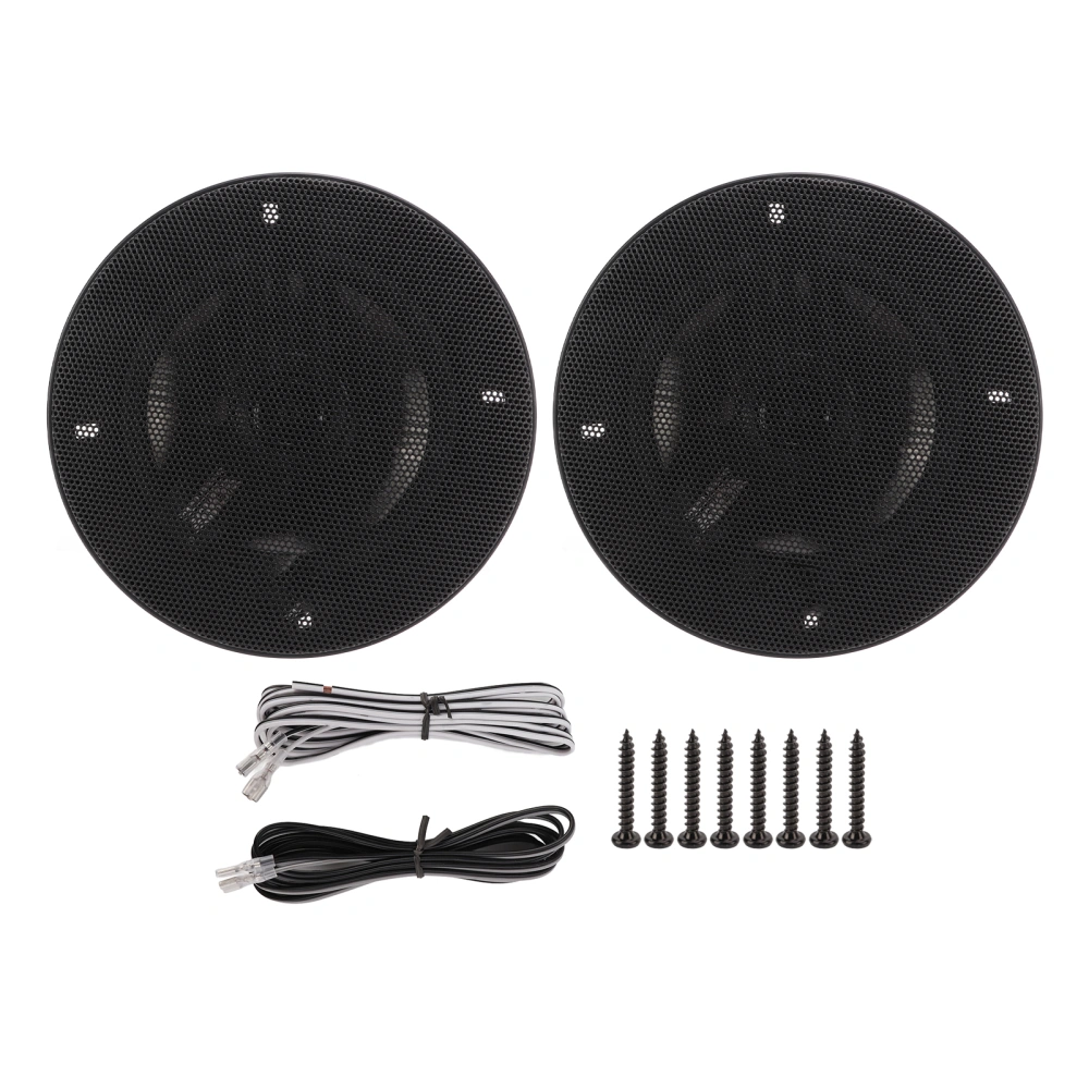 BuyWeek 2pcs Car Speaker 5in Round Universal 160W 91dB 12V Good Sound Quality Audio Tweeter for Vehicles