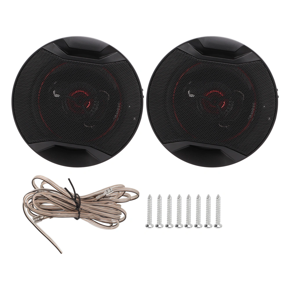 BuyWeek 1 Pair Car Audio Speaker Universal 6in Tweeter 80‑20KHZ 88dB 12V Accessory Set Kit