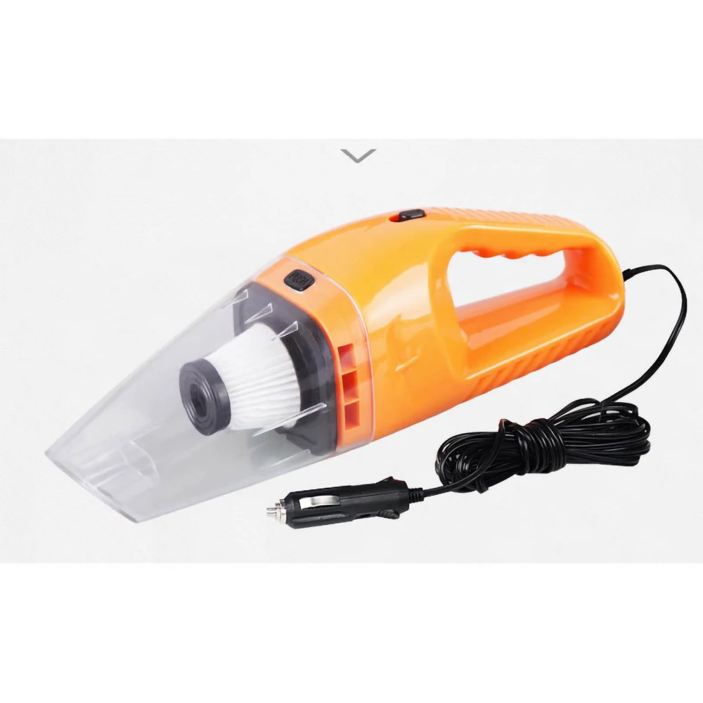 BuyWeek 4000Mbar Car Vacuum Cleaner 120W 16.4Ft Long Cord Strong Suction Low Noise Dual Purpose for Auto HomeOrange