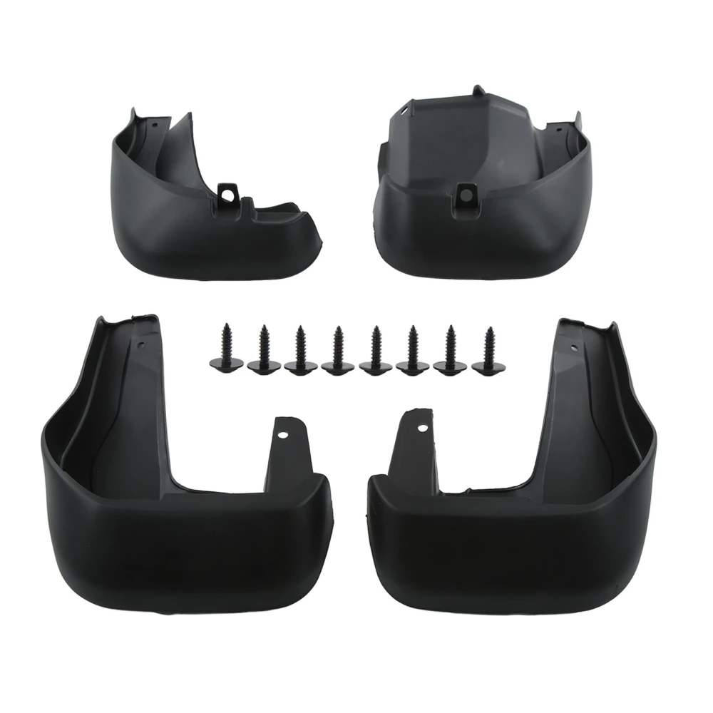 4Pcs/Set Car Mudguards Front Rear Splash Guards Mud Flaps Black Replacement for CR‑V 2012‑2016