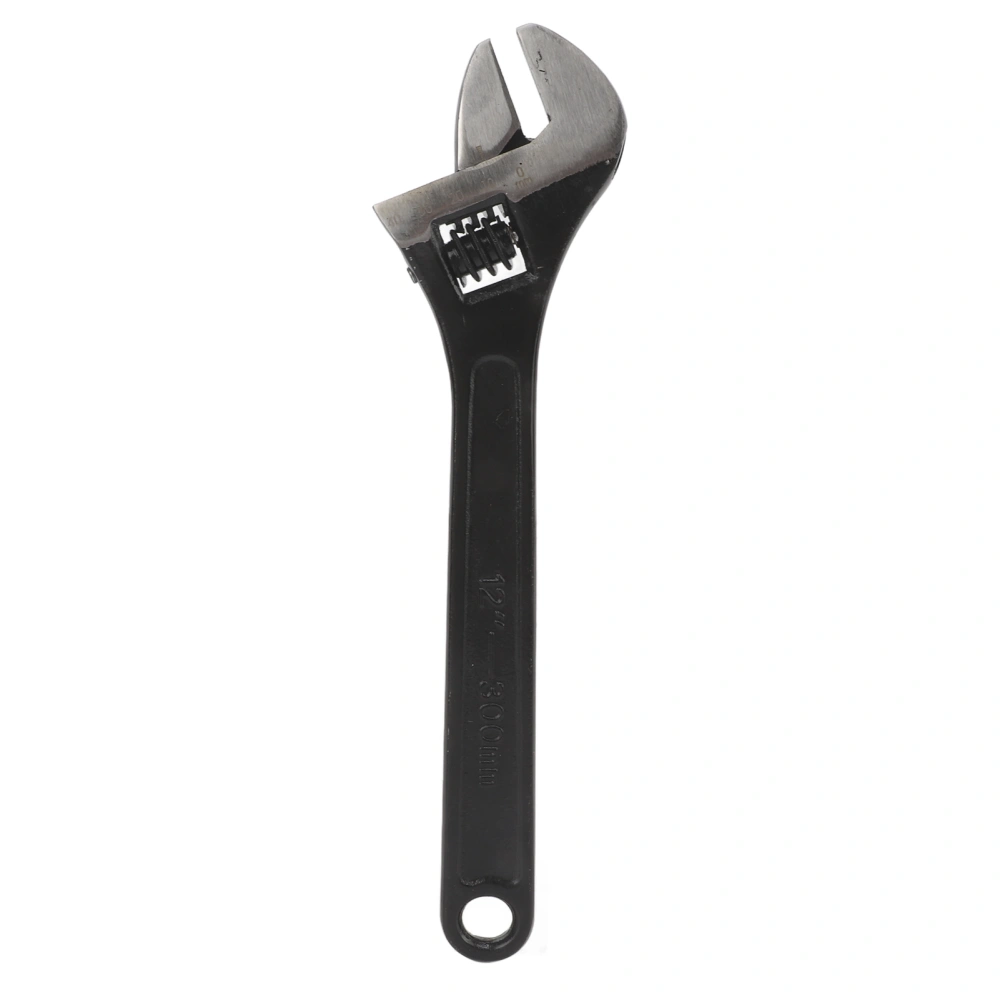 Jaw Adjustable Wrench 45 Steel Larger Knurl Hanging Hole for Professional Home Industrial12in/300mm