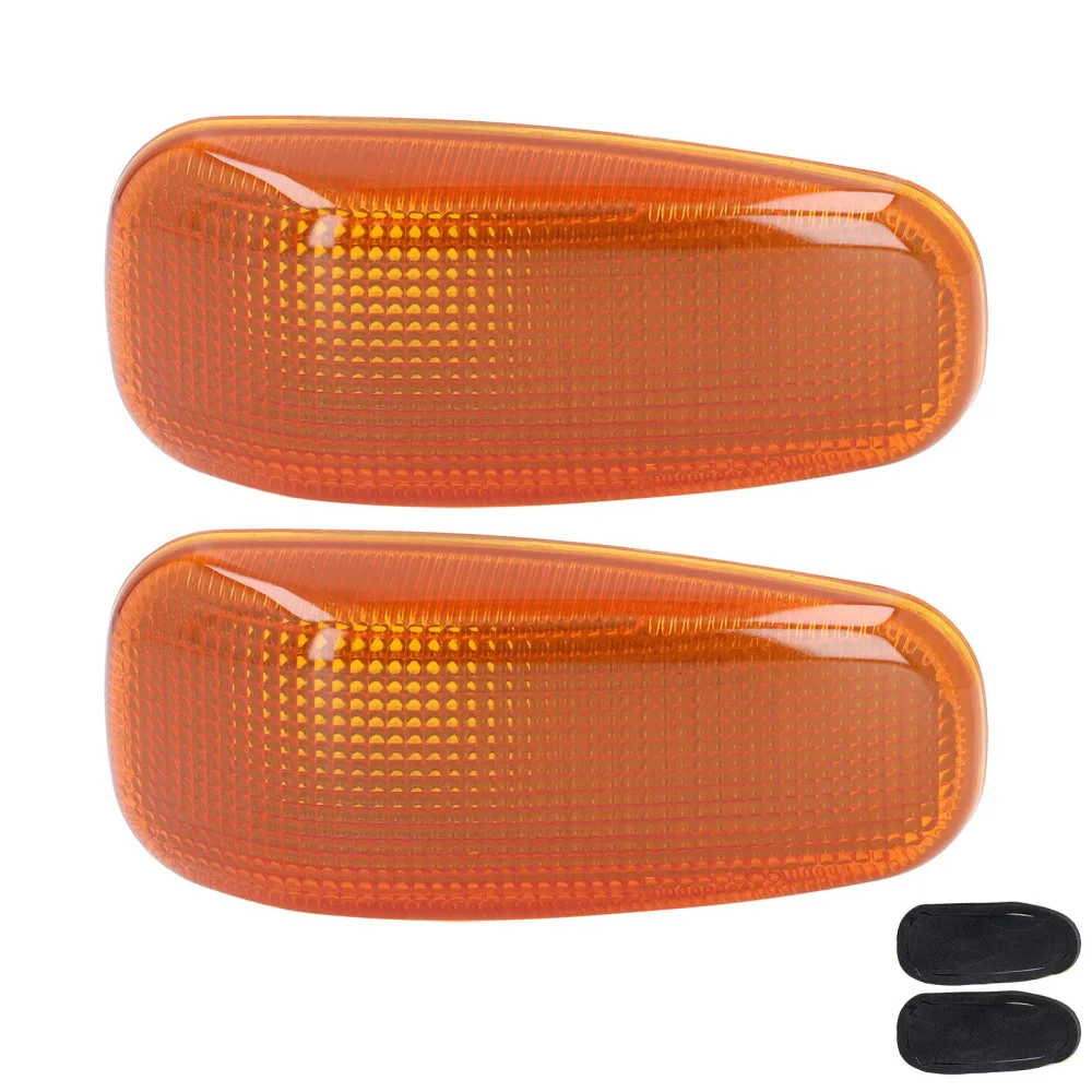 2PCS Side Turn Signal Light Lens with Gaskets Replacement for DODGE SPRINTER 2500 3500 2003‑2006Yellow