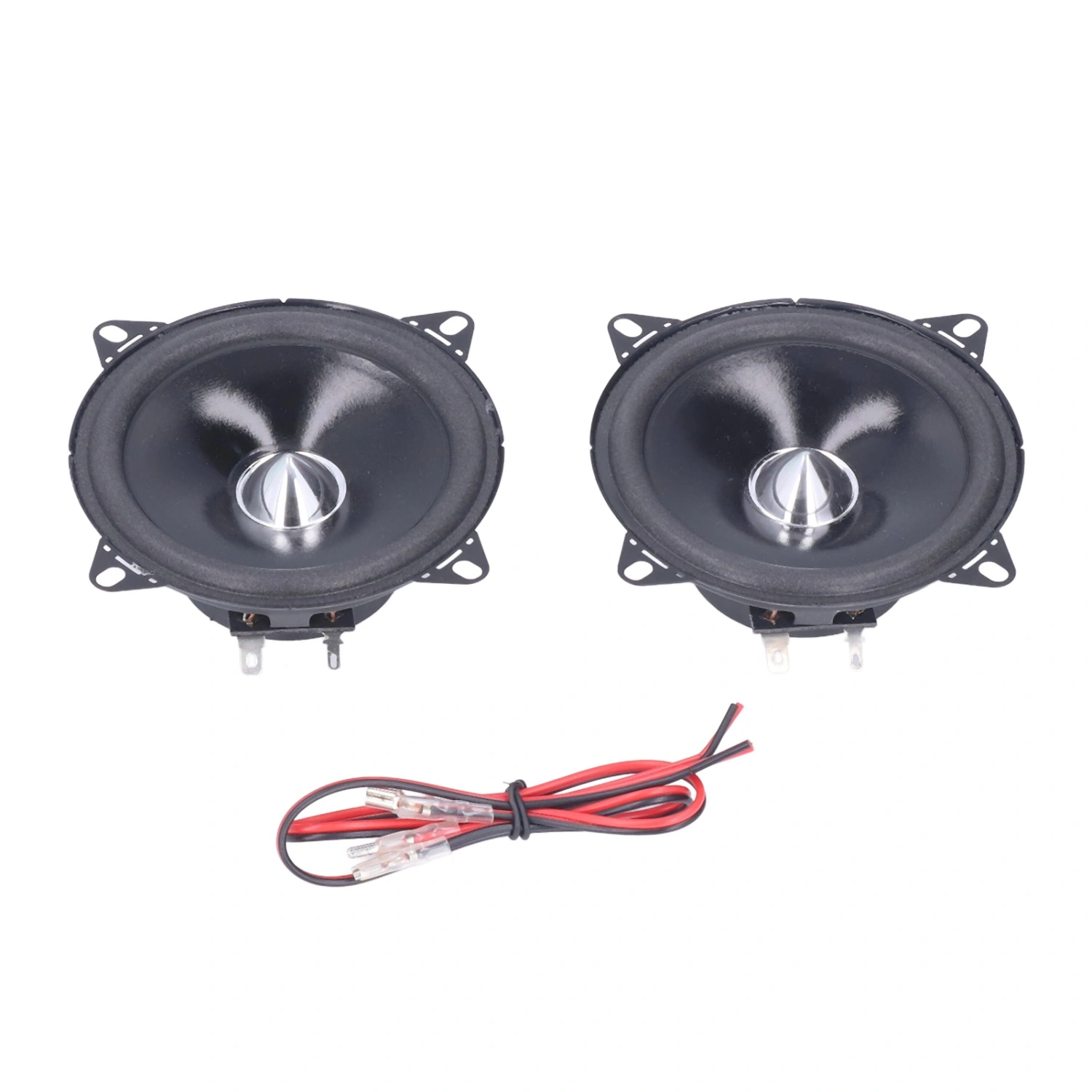 BuyWeek 2 Pcs 4in Car Coaxial Speaker Stereo Audio Loudspeaker Universal for Auto Audio System