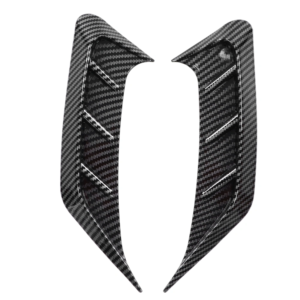 Pair Rear Headlight Side Eyebrows Frame Carbon Fiber Style Aging Resistant Universal Modification